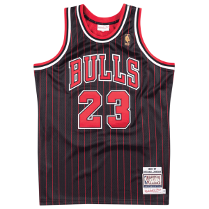 Boys' Grade School  Mitchell & Ness Bulls Authentic Jersey - Black
