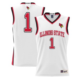 #1 Illinois State Redbirds ProSphere Youth Basketball Jersey - White