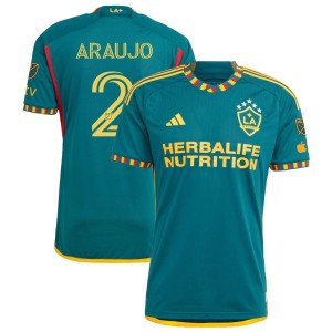 Julian Araujo LA Galaxy adidas 2023 LA Kit Authentic Jersey - Green