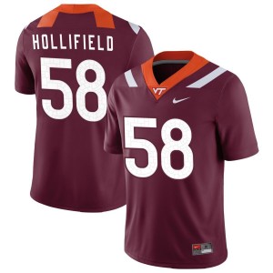 Jack Hollifield Virginia Tech Hokies Nike NIL Replica Football Jersey - Maroon