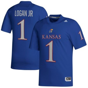 Kenny Logan Jr. Kansas Jayhawks adidas NIL Replica Football Jersey - Royal