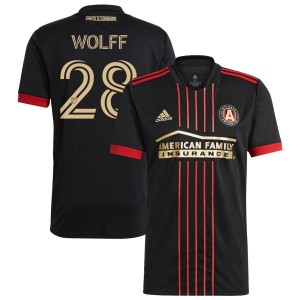 Tyler Wolff Atlanta United FC adidas 2021 The BLVCK Kit Replica Long Sleeve Jersey - Black