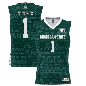 #1 Michigan State Spartans ProSphere 2022 Title IX Jersey - Green