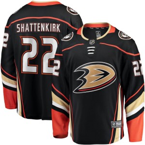 Men's Fanatics Branded Kevin Shattenkirk Black Anaheim Ducks Home Breakaway Jersey