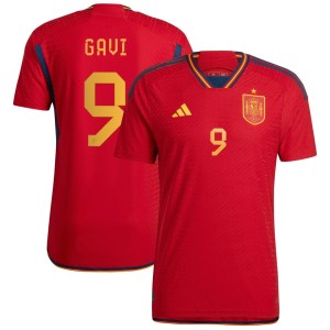 Gavi Spain National Team adidas 2022/23 Home Authentic Jersey - Red
