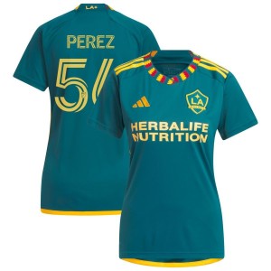 Jonathan Perez LA Galaxy adidas Women's 2023 LA Kit Replica Jersey - Green