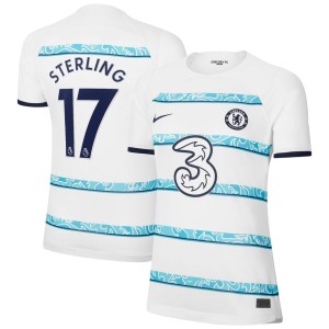Raheem Sterling Chelsea Nike Women's 2022/23 Away Breathe Stadium Replica Player Jersey - White