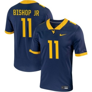 Beanie Bishop Jr West Virginia Mountaineers Nike NIL Replica Football Jersey - Navy
