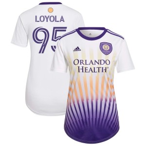 Favian Loyola Orlando City SC adidas Women's 2022 The Sunshine Kit Replica Jersey - White