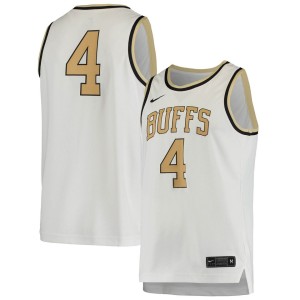#4 Colorado Buffaloes Nike Replica Basketball Jersey - White