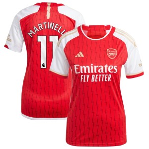 Gabriel Martinelli Arsenal adidas Women's 2023/24 Home Replica Player Jersey - Red