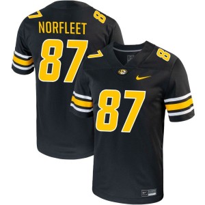 Brett Norfleet Missouri Tigers Nike NIL Replica Football Jersey - Black