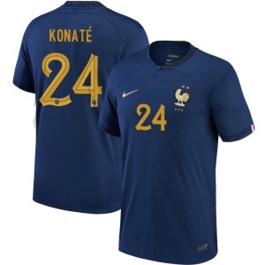 France Ibrahima Konate Home Jersey 2022 World Cup Kit