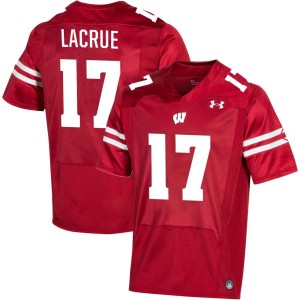 Cole LaCrue Wisconsin Badgers Under Armour NIL Replica Football Jersey - Red