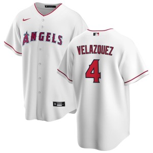 Andrew Velazquez Los Angeles Angels Nike Home Replica Jersey - White