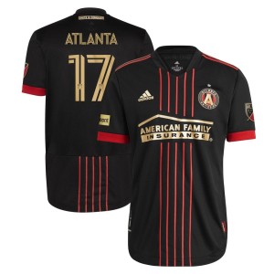 Atlanta Supporters Atlanta United FC adidas 2021 The BLVCK Kit Authentic Jersey - Black