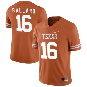 Ben Ballard Texas Longhorns Nike NIL Replica Football Jersey - Texas Orange