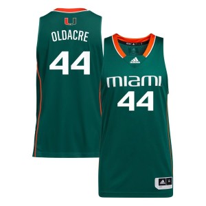 Kyla Oldacre Miami Hurricanes adidas Unisex NIL Women's Basketball Jersey - Green