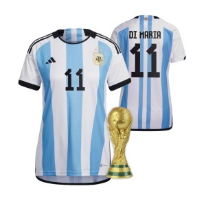 Women's Argentina Angel Di Maria 2022 World Cup Champions Home Jersey