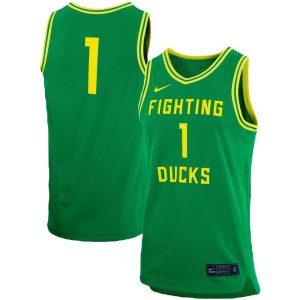 #1 Oregon Ducks Nike Unisex Women's Basketball Replica Jersey - Green