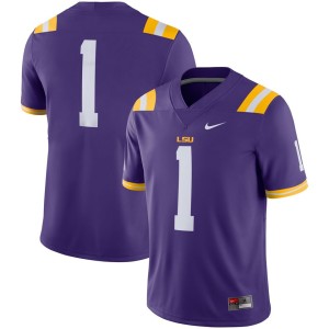 #1 LSU Tigers Nike Game Jersey - Purple
