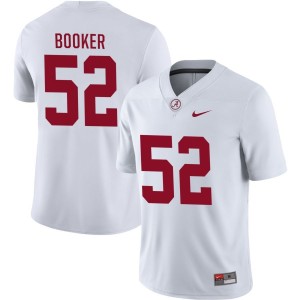 Tyler Booker Alabama Crimson Tide Nike NIL Replica Football Jersey - White