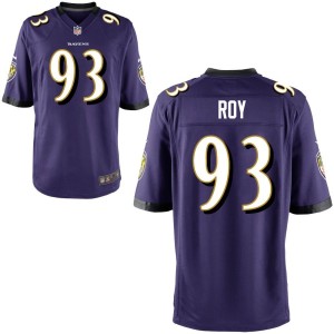 Bravvion Roy Baltimore Ravens Nike Youth Game Jersey - Purple