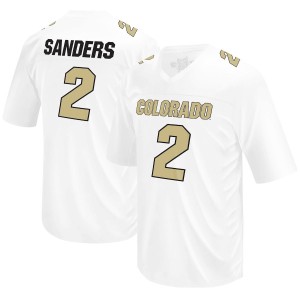 Men's Shedeur Sanders Colorado Buffaloes Original Retro Brand NIL Football Player Jersey - White