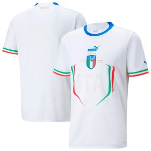 Italy National Team Puma Youth 2022/23 Away Replica Jersey - White