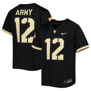#12 Army Black Knights Nike Youth 1st Armored Division Old Ironsides Untouchable Football Jersey - Black