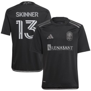 Joey Skinner Nashville SC adidas Youth 2023 Man In Black Kit Replica Jersey - Black