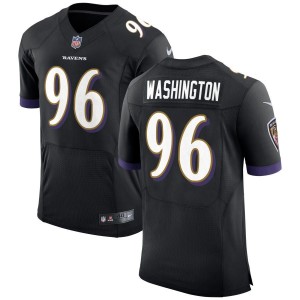 Broderick Washington Baltimore Ravens Nike Speed Machine Elite Jersey - Black