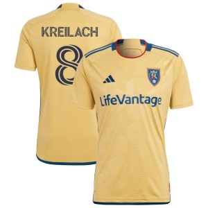 Damir Kreilach Real Salt Lake adidas 2023 The Beehive State Kit Replica Jersey - Gold