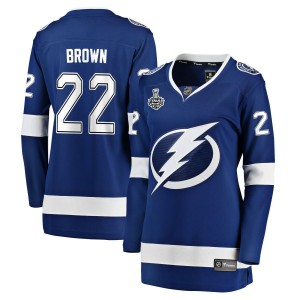 Logan Brown Tampa Bay Lightning Fanatics Branded Women's 2021 Stanley Cup Champions Home Breakaway Jersey - Blue