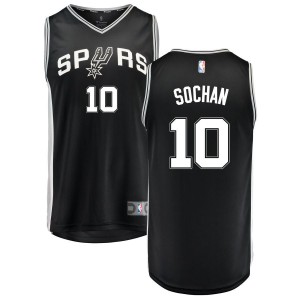 Jeremy Sochan San Antonio Spurs Fanatics Branded Fast Break Replica Jersey Black - Icon Edition