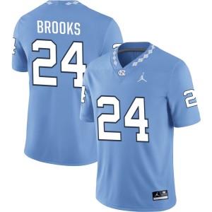 British Brooks North Carolina Tar Heels Jordan Brand NIL Replica Football Jersey - Carolina Blue