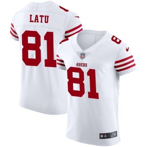 Cameron Latu San Francisco 49ers Nike Vapor Elite Jersey - White
