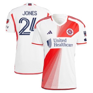 DeJuan Jones New England Revolution adidas 2023 Defiance Authentic Jersey - White