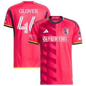 Caden Glover St. Louis City SC adidas 2023 CITY Kit Authentic Jersey - Red