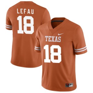Liona Lefau Texas Longhorns Nike NIL Replica Football Jersey - Texas Orange