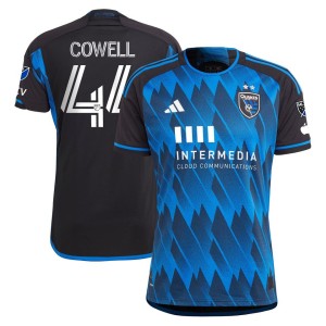 Cade Cowell San Jose Earthquakes adidas 2023 Active Fault Jersey Authentic Jersey - Blue
