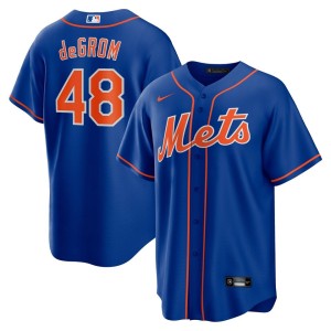 Men's Nike Jacob deGrom Royal New York Mets Alternate Replica Player Name Jersey
