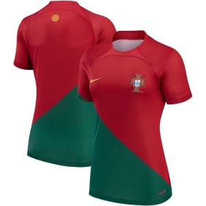 Portugal National Team Nike Women's 2022/23 Home Breathe Stadium Replica Blank Jersey - Red