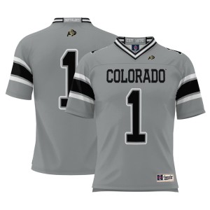 #1 Colorado Buffaloes ProSphere Youth Endzone Football Jersey - Gray