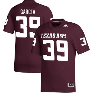 Cade Garcia Texas A&M Aggies adidas NIL Replica Football Jersey - Maroon