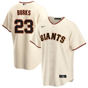Ellis Burks San Francisco Giants Nike Home RetiredReplica Jersey - Cream