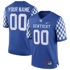 Kentucky Wildcats Nike Football Custom Game Jersey - Blue