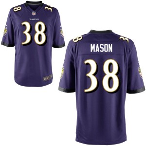 Ben Mason Baltimore Ravens Nike Youth Game Jersey - Purple