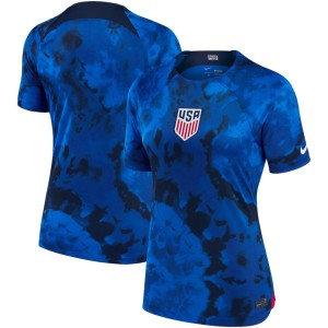 USMNT Nike Women's 2022/23 Away Breathe Stadium Replica Blank Jersey - Blue