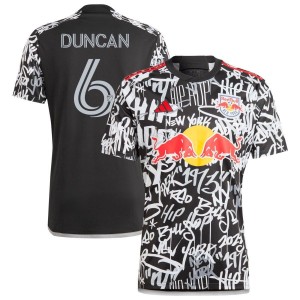 Kyle Duncan  New York Red Bulls adidas Youth 2023 Freestyle Replica Jersey - Black